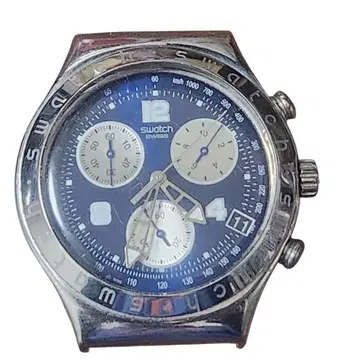 SWATCH IRONY 크로노그래프 본체만 작동 OK 벨트 없음