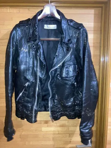 이나바 코시 애용 골든구스 빈티지 더블 라이더 자켓