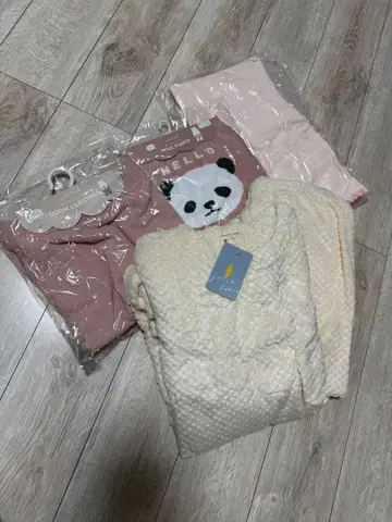 룸웨어 세트 M-L 사이즈 크림