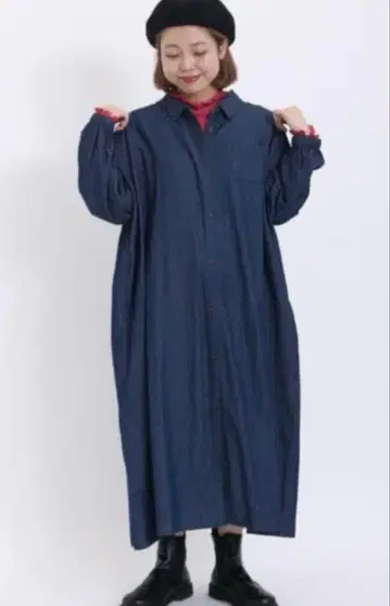 Samarisa Mos2 데님 셔츠 원피스 타임세일