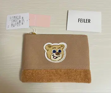 미사용 새상품 올드 테디 와펜 파우치 FEILER 러브러리 바이 페이러