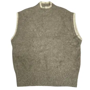 UNITED ARROWS 폭스 캐시미어 하이넥 니트 베스트