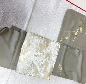 순수 실크 츠케사게 호몬기 그레이 계열 그레이지 새상품급