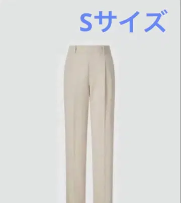 택 포함 미사용 새상품 감동 턱 팬츠 긴 길이 30 베이지 슬랙스 S