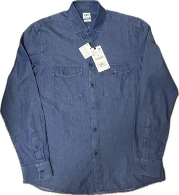 [ 새상품 ] ZARA 인디고 셔츠