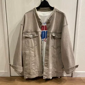 URBAN RESEARCH DOORS 베이지 데님 자켓