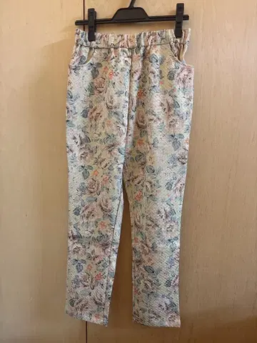 NON-SENS 논산스 꽃무늬 캐주얼 팬츠 허리밴딩