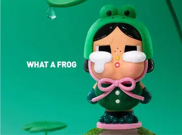 POPMART WHAT A FROG CRYING AGAIN 피규어
