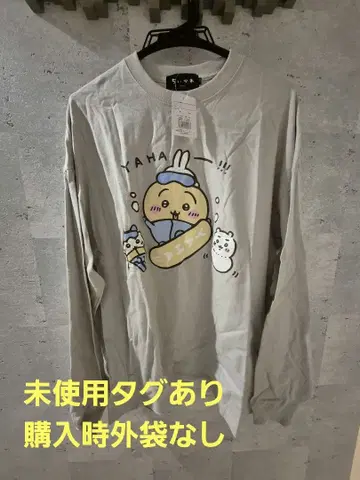 토끼 스노우보드 빅 실루엣 L/S 티셔츠 치이카와 (먼작귀) 관광