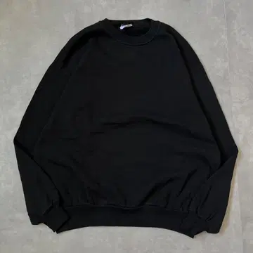 저지 맨투맨 구제 의류 USA 90s 무지 XL 블랙 17117