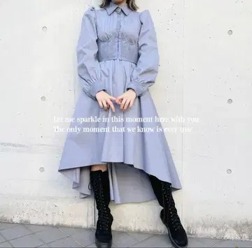 lillilly 2way 코르셋 셔츠 드레스 pain