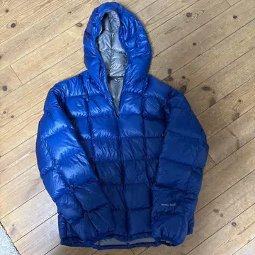 mont-bell 후드 부착 다운 자켓 L 파랑