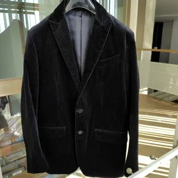 블랙 벨로아 테일러드 자켓 사이즈 M