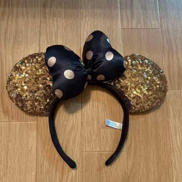 미니 마우스 귀 머리띠 (스팽글)