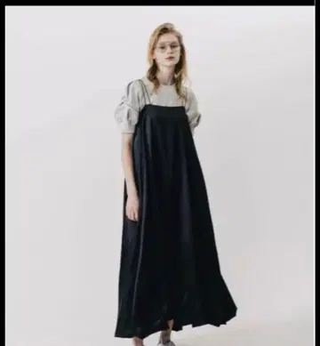 THE TOE 볼륨 벌룬 원피스 블랙 S