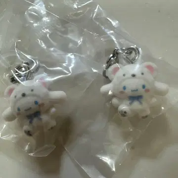 산리오 메지루시 액세서리 후와후와 스노우 시나모롤 2개 미개봉