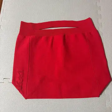 AK+1 니트 토트백 빨간색