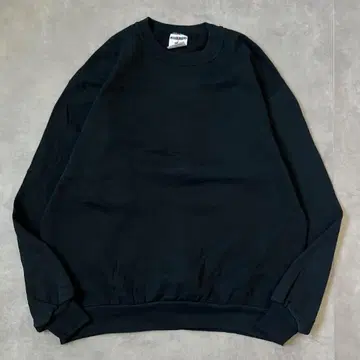 저지즈 맨투맨 구제 의류 USA 90s 무지 L 블랙 17118