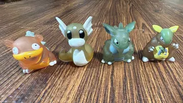 포켓몬 손가락 인형 클리어 4체 세트