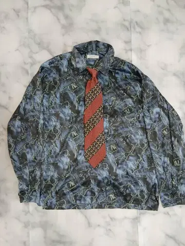 넥타이 셔츠 올 패턴 넥타이 아르마니 빈티지 구제 의류