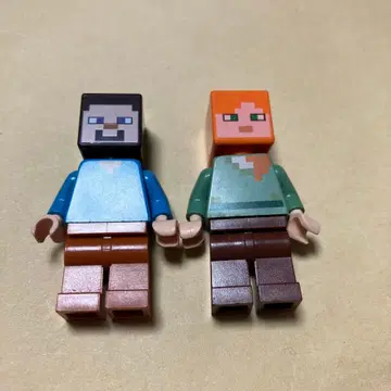 레고 마인크래프트 미니 피규어 정품 2개 세트