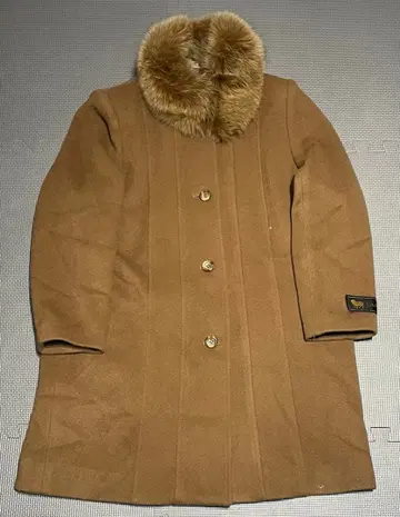 빈티지 롱 코트 캐시미어 터치 카멜 9호 ALLEGROUN