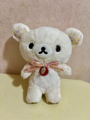 리락쿠마 화이트 봉제 인형