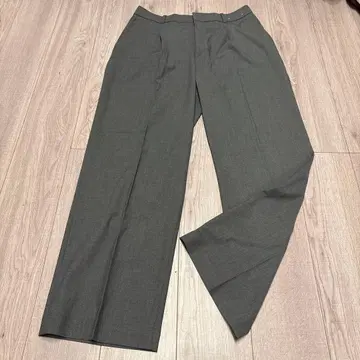 UNIQLO 그레이 턱 와이드 팬츠 XXL 긴 길이