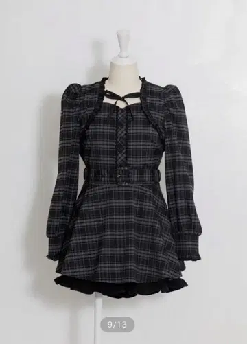 pium 프릴 케이프 프론트 버튼 셋업