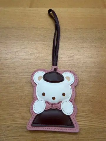 패밀리아 나비 넥타이 곰돌이 참 핑크