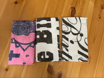 the birthday 그래픽 프린트 타월 3개 세트