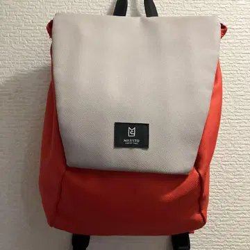 MILESTO 오렌지와 그레이 백팩