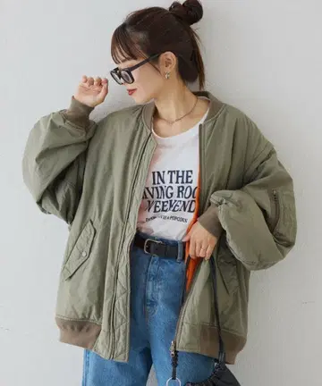 CIAOPANIC TYPY 볼륨 슬리브 MA-1 카키