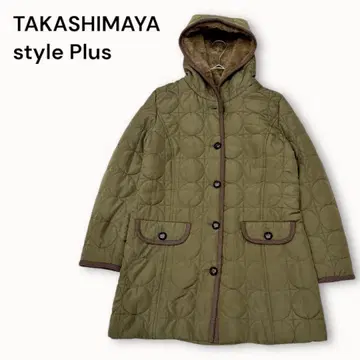 TAKASHIMAYA 타카시마야 그린 퀼팅 자켓