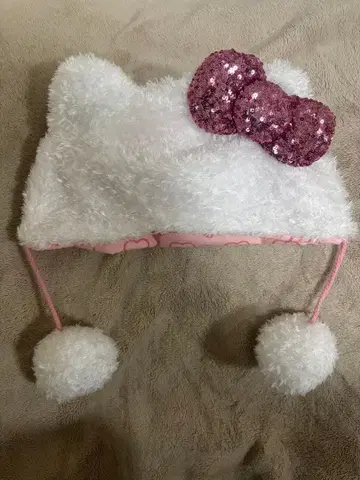 USJ 헬로키티 폼폼 포함 햇