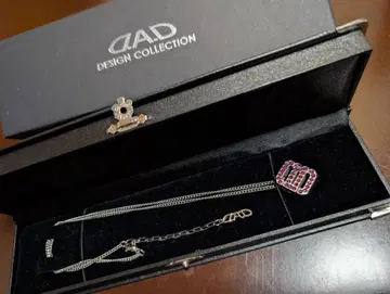 DAD 목걸이 남녀 공용 핑크