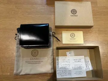 [ 정가 이하 ] GANZO 코도반 블랙 접이식 지갑