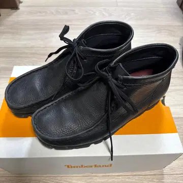 클락스 왈라비 부츠 gtx 블랙 가죽 비브람 밑창