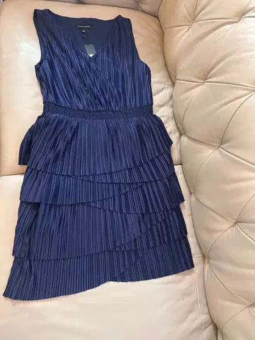 BANANA REPUBLIC 네이비 슬리브리스 원피스 M 택 포함