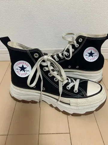 ALL STAR 블랙 하이컷 스니커즈