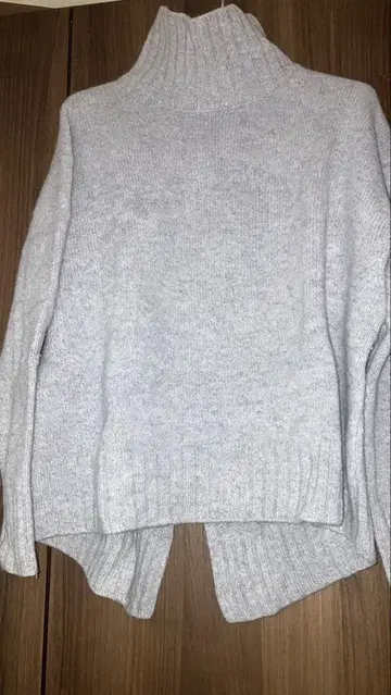 ANAYI 라이트 그레이 터틀넥 니트