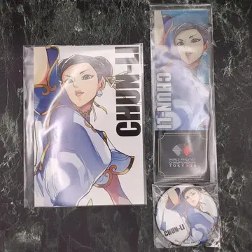 춘리 도쿄 2025 세계 육상 스트리트 파이터 6 엽서 캔뱃지