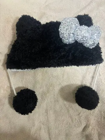 USJ 헬로키티 폼폼 포함 햇