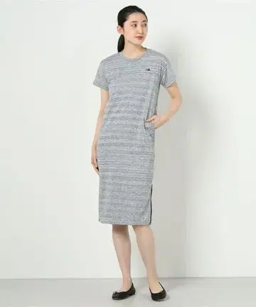 THE NORTH FACE 스트라이프 반팔 원피스