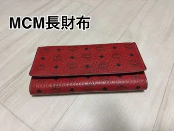 MCM 장지갑 레드