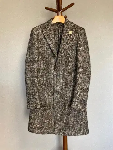 LARDINI 라르디니 EASY 부클레 싱글 체스터 코트