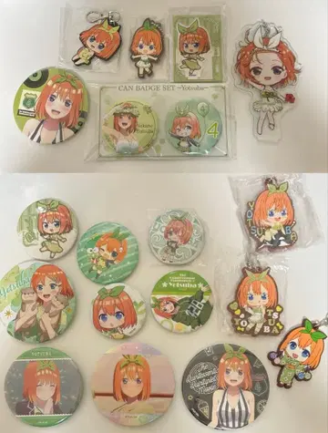 5등분의 신부 네잎 캔 배치 키링 아크릴 스탠드