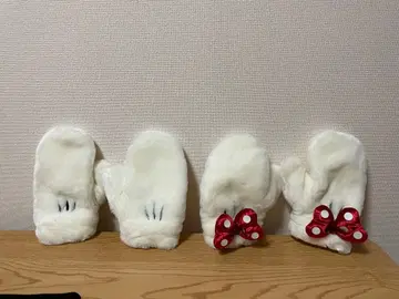 미키 미니 도쿄 디즈니 리조트 장갑 미튼 성인용 2세트