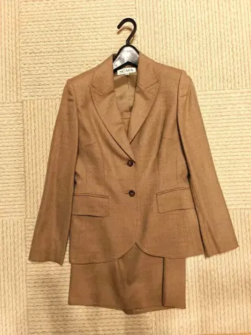 [ 미사용 ] SCAPA 베이지 수트 타이트 스커트