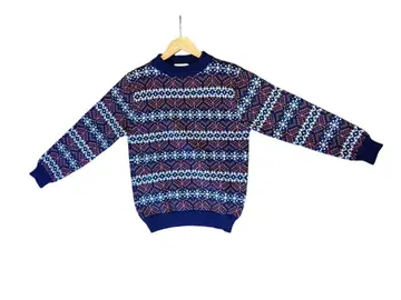 White Stag 노르딕 무늬 스웨터 60~70s